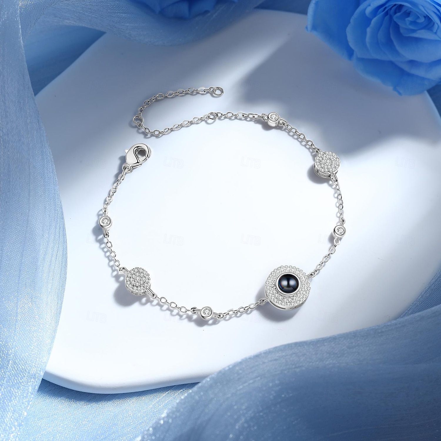 Pulseira de projeção de fotos personalizada, o melhor presente personalizado para ela, joias de luz e sombra – dia das mães, dia dos namorados, natal, aniversário, presente de aniversário para mãe, de 2025 por $33.99 –P6