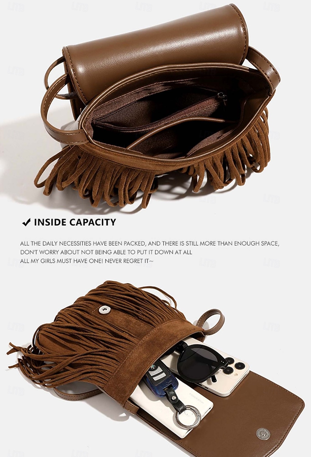 Retro Vintage 1970s Bag Crossbody Bag Hippie Fringe Women's Party Casual Daily Pride Parade Adults' Bag 2025 - $43.99 –P2