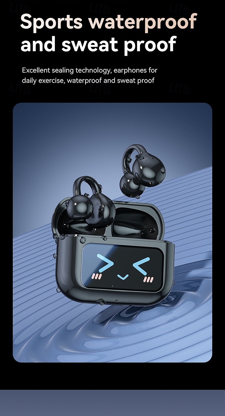 M100 אוזניות אלחוטיות אמיתיות TWS עם קליפ Bluetooth 5.3 עיצוב ארגונומי סאונד מצוין מקיף עבור כושר חדר כושר טיולים 2025 - $25.99 –P14