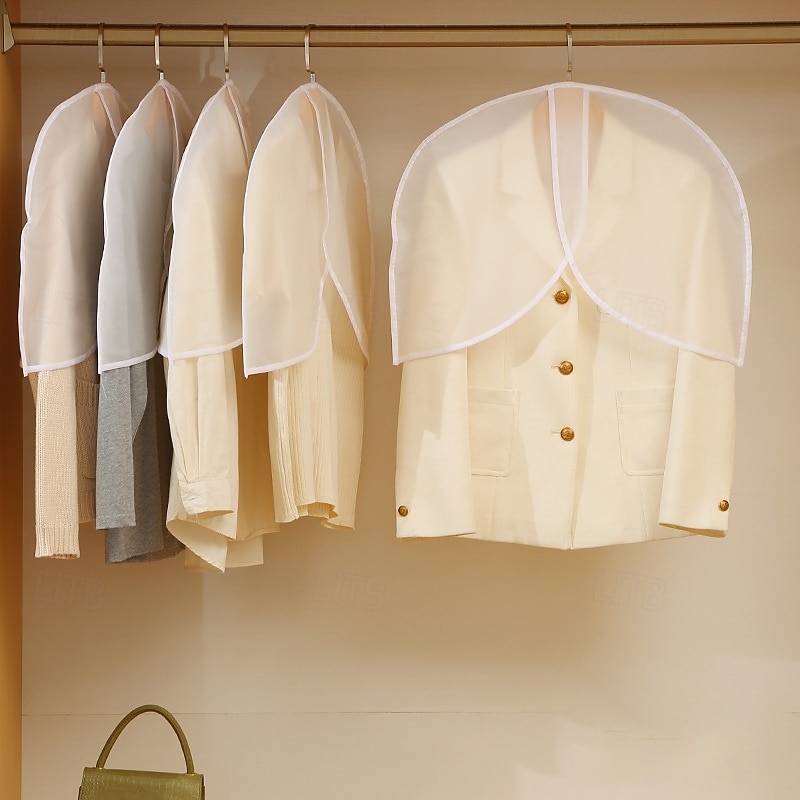 12 coprispalle trasparenti in vinile, protezioni per indumenti, utili per il bucato, proteggi i tuoi abiti, vestiti, camicette e la polvere. Proteggi e riponi i tuoi vestiti. del 2025 a $21.99 –P6