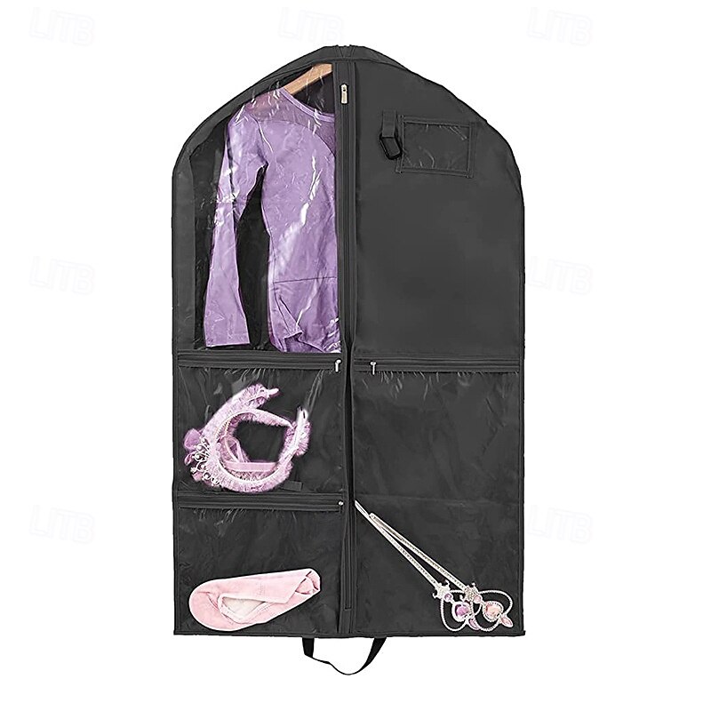 geantă de îmbrăcăminte pentru copii cu 5 buzunare, husă de depozitare pentru costume scurtă pliabilă din material textil 210d, geantă de îmbrăcăminte lavabilă, rezistentă la praf, pentru spectacole, 2025 - $11.49 –P8