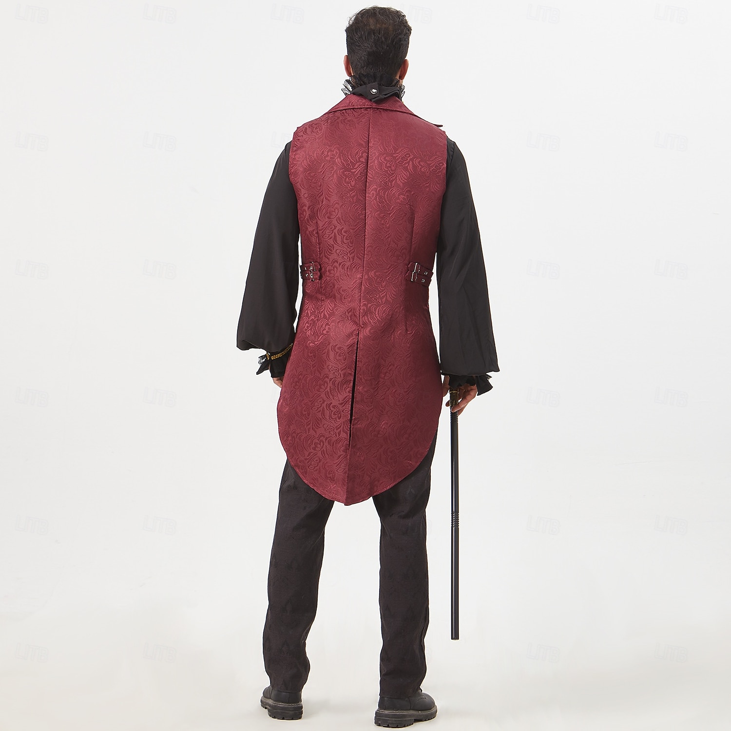 Punk og gotisk Victoriansk Steampunk سترة vest Prins Vampyrer Dobbeltkneppet Jacquardvevnad Herre Royal Halloween Karneval Ytelse LARP Ren Faire Voksne Vest Alle årstider 2025 - $36.99 –P10