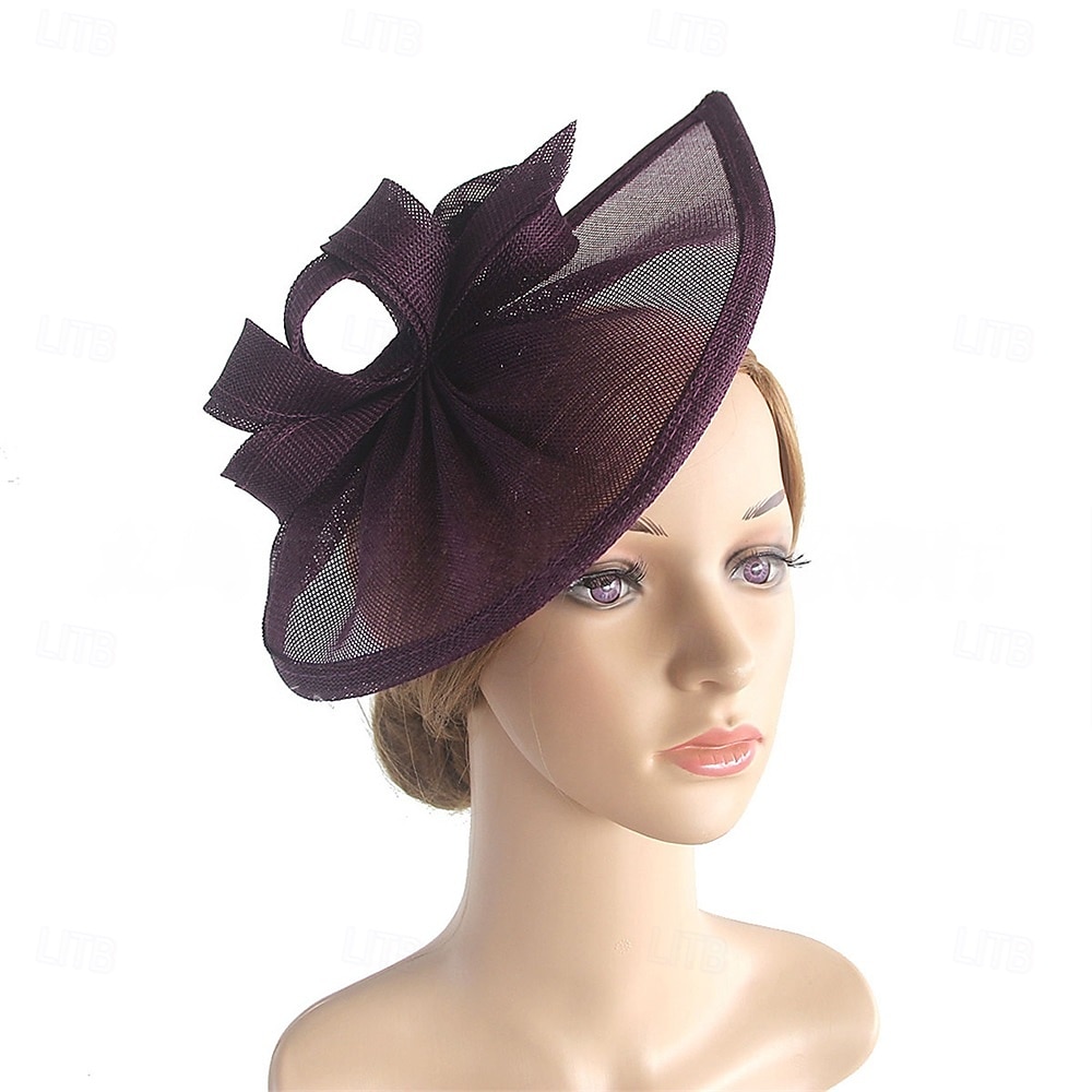Copricapo fedora di lino matrimonio festa serale tea party corsa dei cavalli cocktail vintage carino con copricapo floreale del 2026 a $17.49 –P9