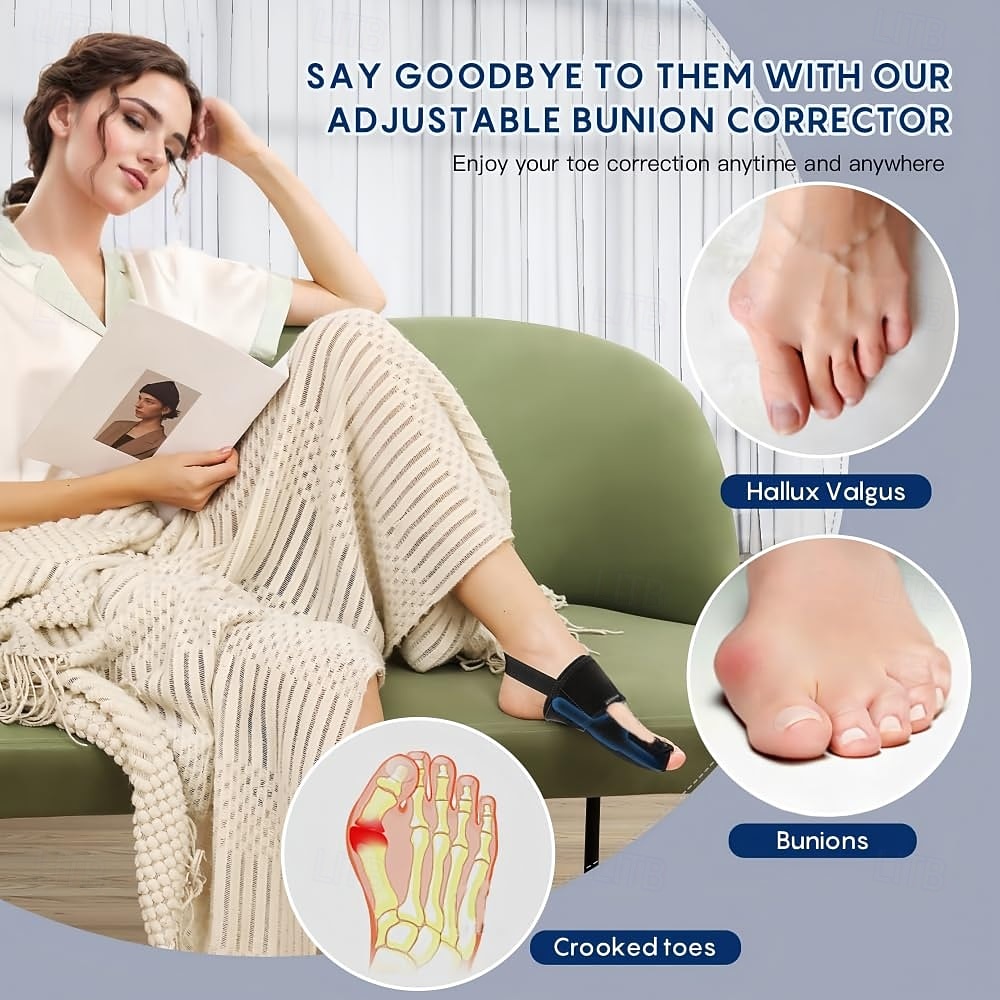 Bunion Corrector for Women Big Toe Straightener Orthopedic Bunion Splint Non Surgical Hallux Valgus Correction Hammer Toe Straightener Comfortable Breathable for Day Night 2026 - $24.99 –P5
