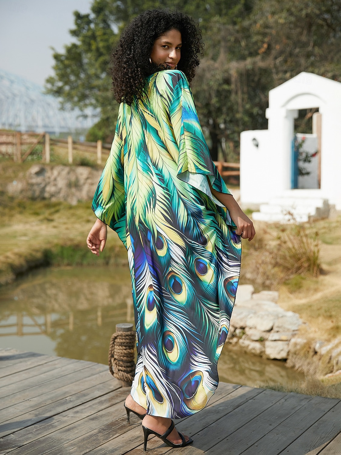 Halloween Kjoler Kaftan Stolthet Regnbue Fritid Voksne Dame Halloween Karneval Pride-parade Pride måned Enkle Halloween-kostymer Kle deg opp 2025 - $37.99 –P28