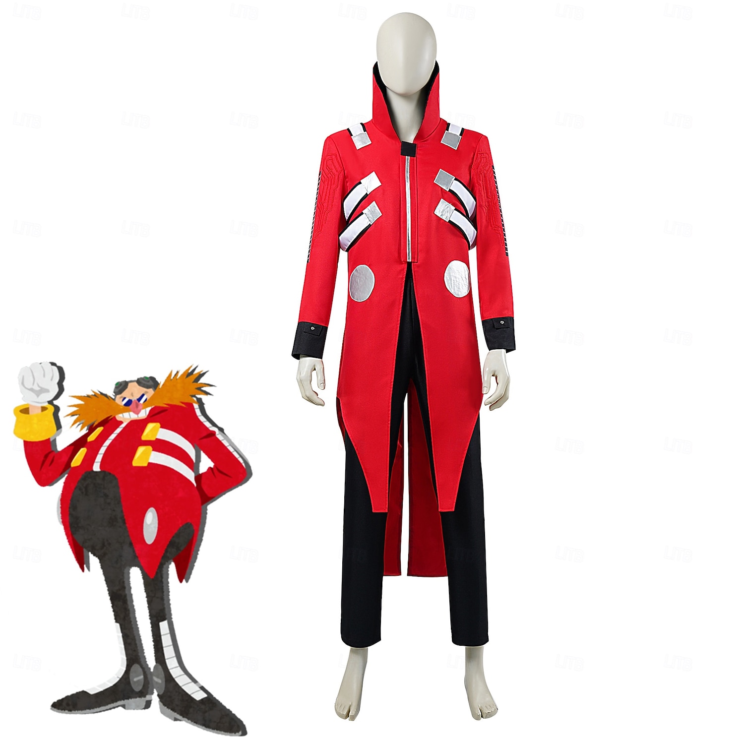 Doutor Eggman Traje Cosplay Fantasias for Homens Adulto Carnaval Baile de Máscaras Festa / Eventos Mascarilha de 2026 por $74.99 –P2