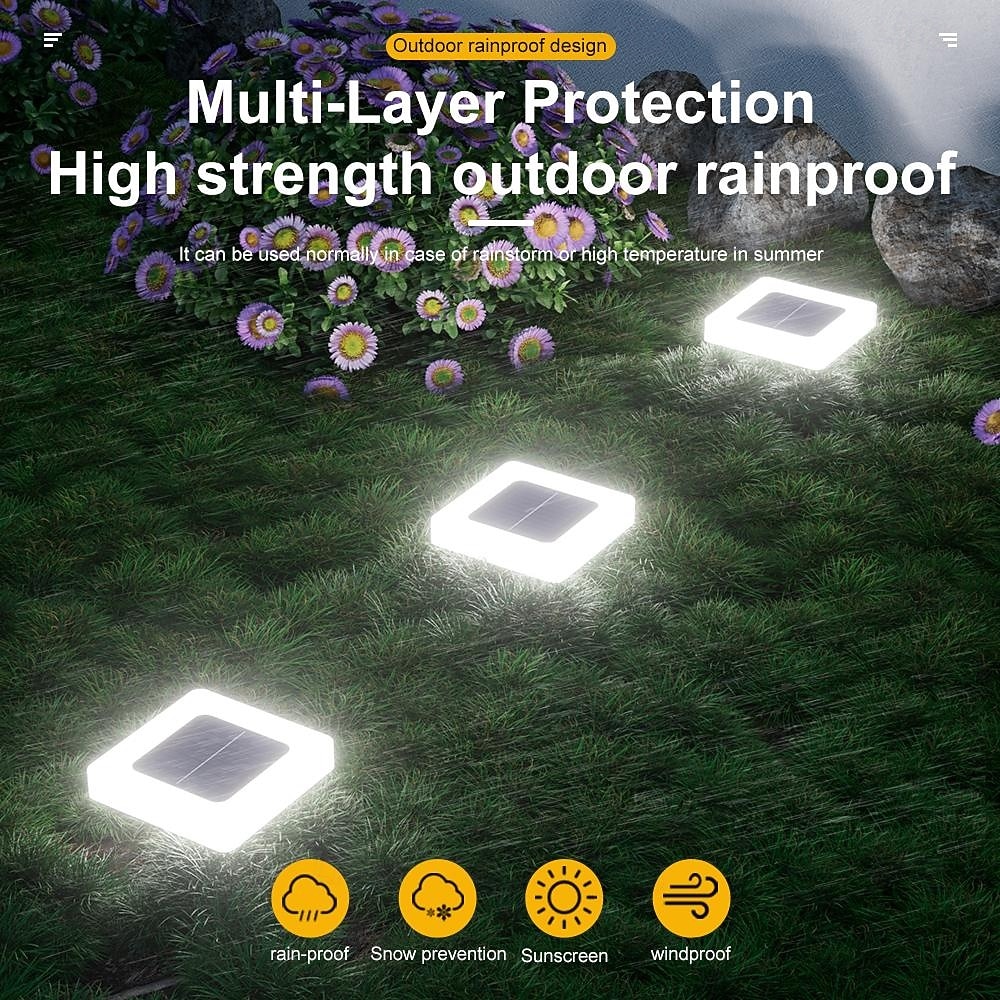 2/4 Pcs LED Solar Outdoor Ground Light 16LED Waterproof Household Garden Light Garden Lawn Pathway Lighting Landscape Light Solar Wall Light 2026 - $21.99 –P12
