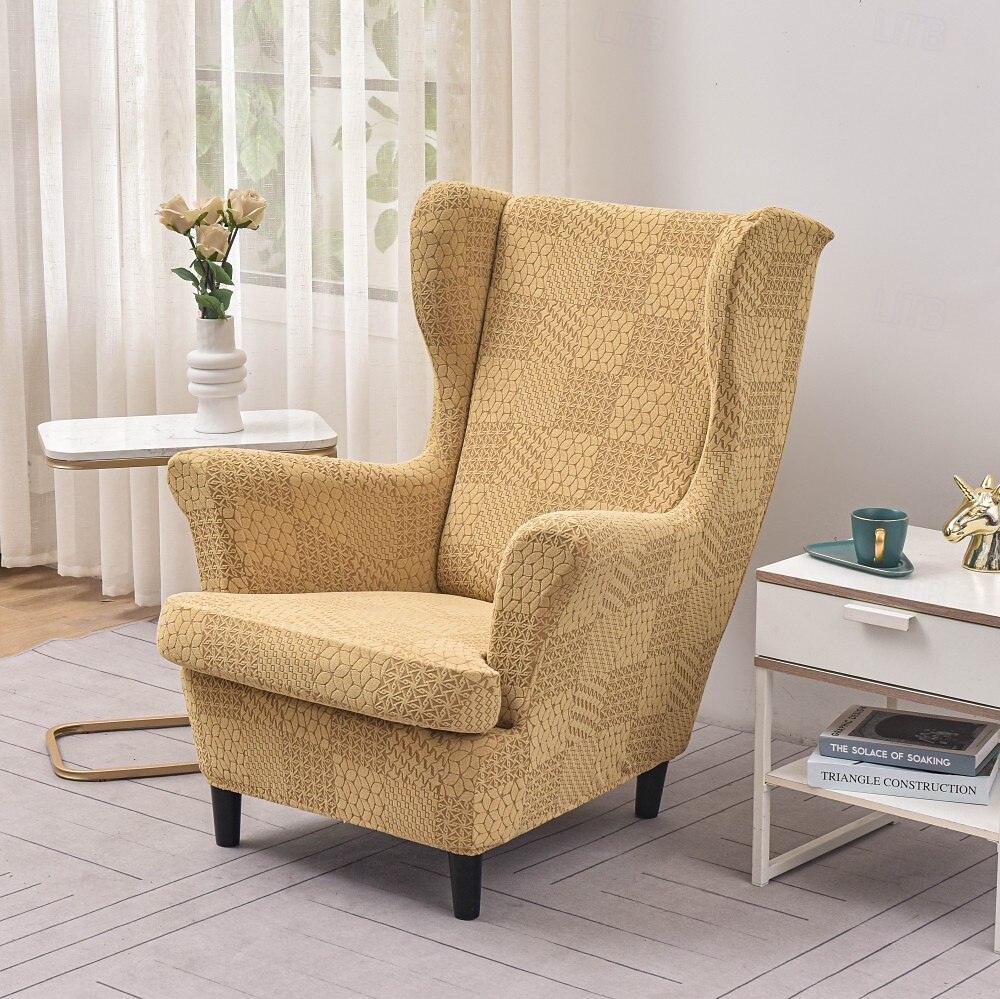 Copertura per poltrona a orecchioni Geometrico Stampato e jacquard Poliestere Copriletto del 2025 a $37.99 –P2