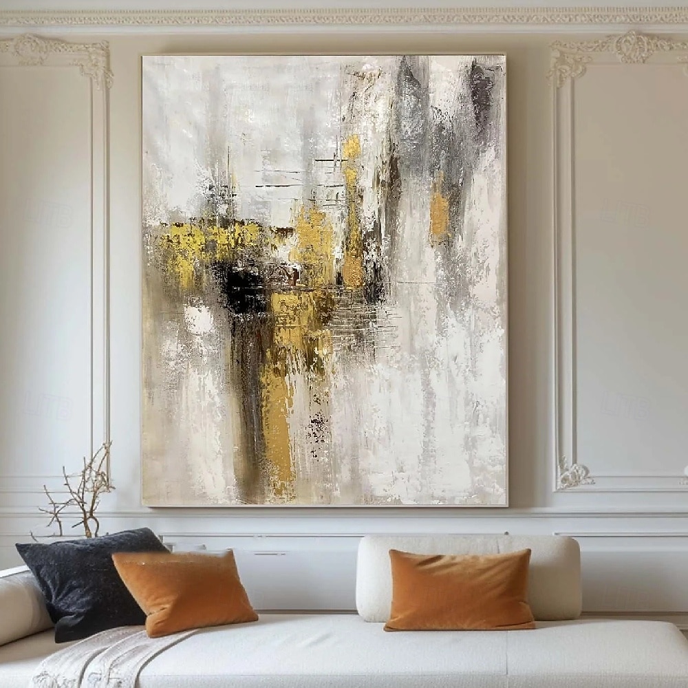 Hand painted Abstract Gold Paintings On Canvas handmade Rich Textured Acrylic Painting Modern Wall Art Hand Painted Artwork canvas paintings for Living Room office hotel Wall Decor 2025 - $82.99 –P4