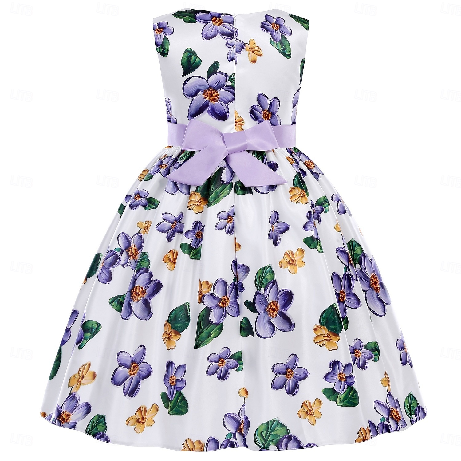 Infantil Para Meninas Vestido de festa Gráfico Sem Manga Espetáculo Ocasião Especial Princesa Doce Poliéster Vestido de festa Verão Primavera Crianças Roxo de 2025 por $34.99 –P2