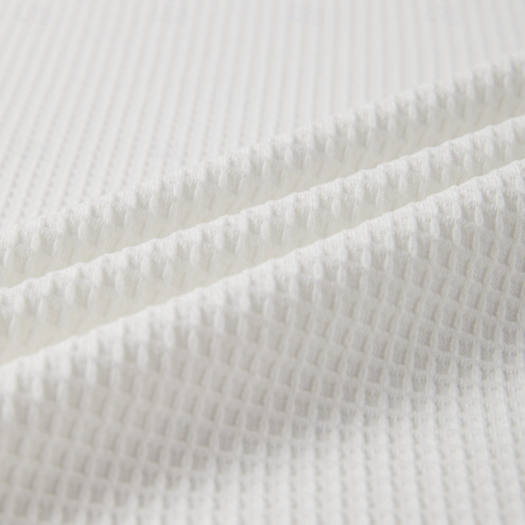 Bărbați Maiou cu vafe Cămașă Henley Vest Top Sub Cămașă Fără manșon Henley Vară Simplu Modă Designer Muşchi Nasturi În aer liber Ieșire Sală de Fitness Negru Alb Albastru Deschis Top tricou pentru 2025 - $13.99 –P5