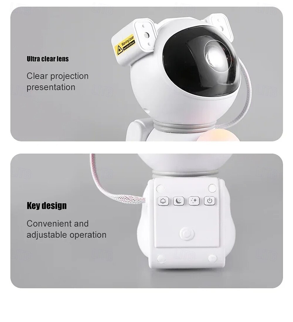 Star Projector Galaxy Night Light Astronaut Space Projector Nebula Ceiling LED Lamp for Bedroom & Kids Gift 2025 - $55.99 –P18
