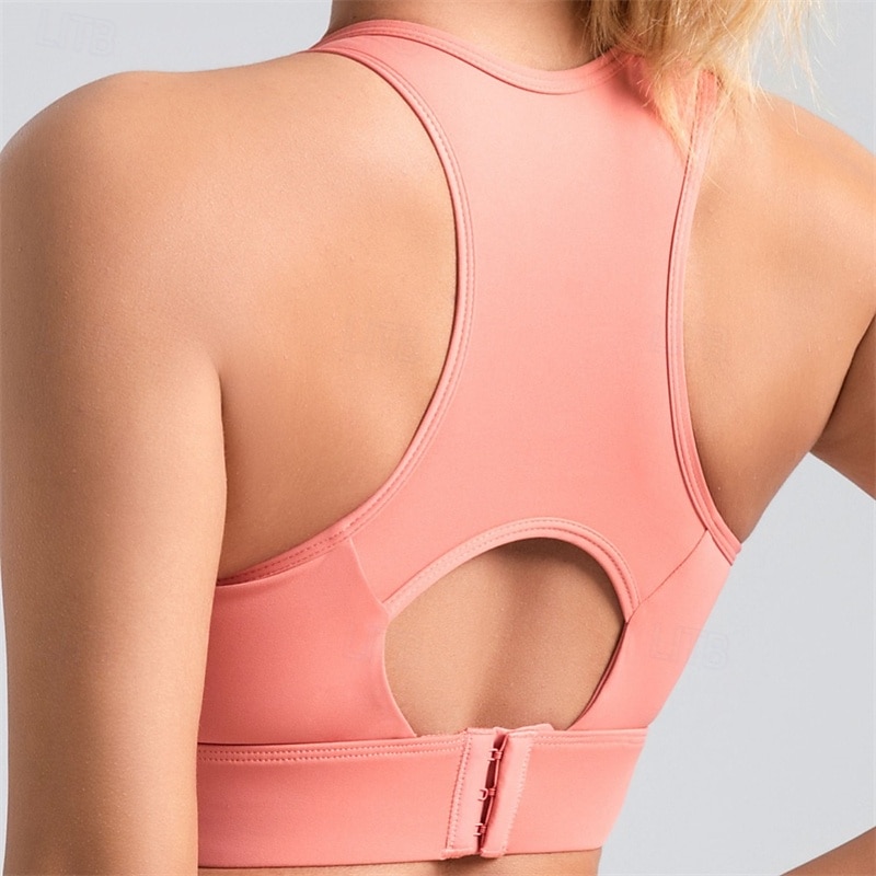 Sports Bra Hollow Mesh Back Sports Bra Fitness Yoga Vest Shockproof Yoga Bra Without Steel Ring 2025 - $21.99 –P11