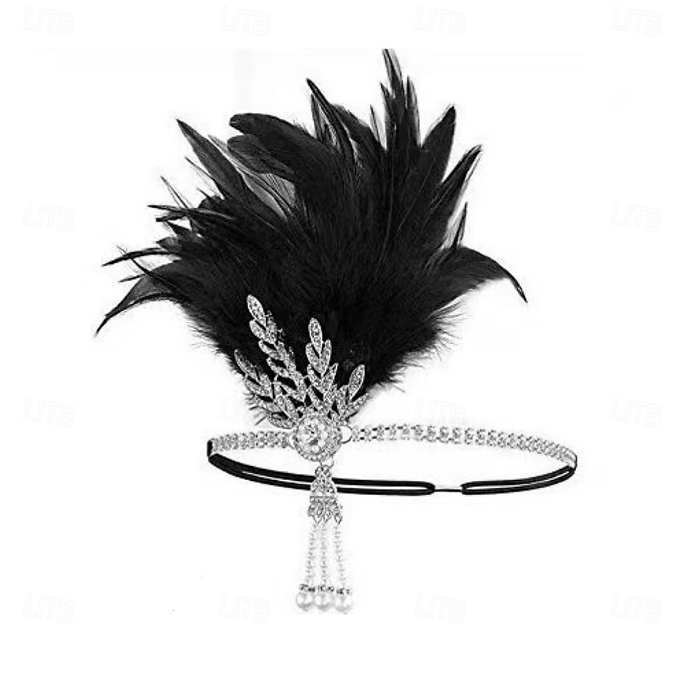 Jaren 1920 Gatsby Jaren ‘20 flapper hoofdband Normaal Retro Sprankelende glitter Kristal / Bergkristal Kostuum Dames Carnaval Maskerade Evenement / Feest Maskerade Festival Volwassenen Hoofddeksels 2026 - $15.99 –P7