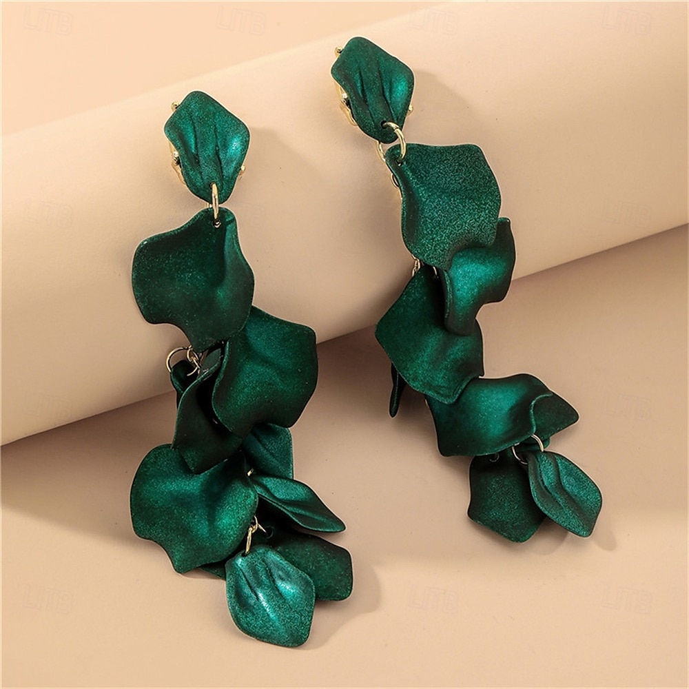 Créoles Vintage Style Classique Fleurs Boucles d'Oreilles Mode Vintage Bijoux Blanc  Jaune  Rouge Pour Fête de Mariage Vacances 1 Paire de 2025 ? $19.99 –P12