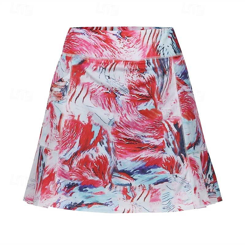 US Open Women's Tennis Skirts with Shorts Print Quick Dry Tennis Golf Badminton Skort Pink Red Blue Tennis Clothing 2025 - $17.99 –P9