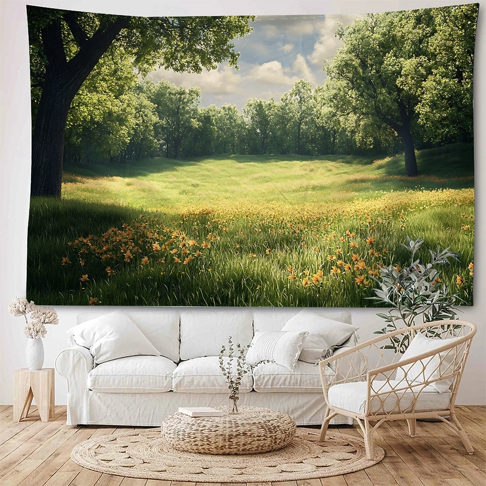 Naturlandschaft Wandteppich zum Aufhängen, große Wandteppiche, Wanddekoration, Fotohintergrund, Decke, Vorhang, Zuhause, Schlafzimmer, Wohnzimmer, Dekoration 2026 - $16.99 –P3