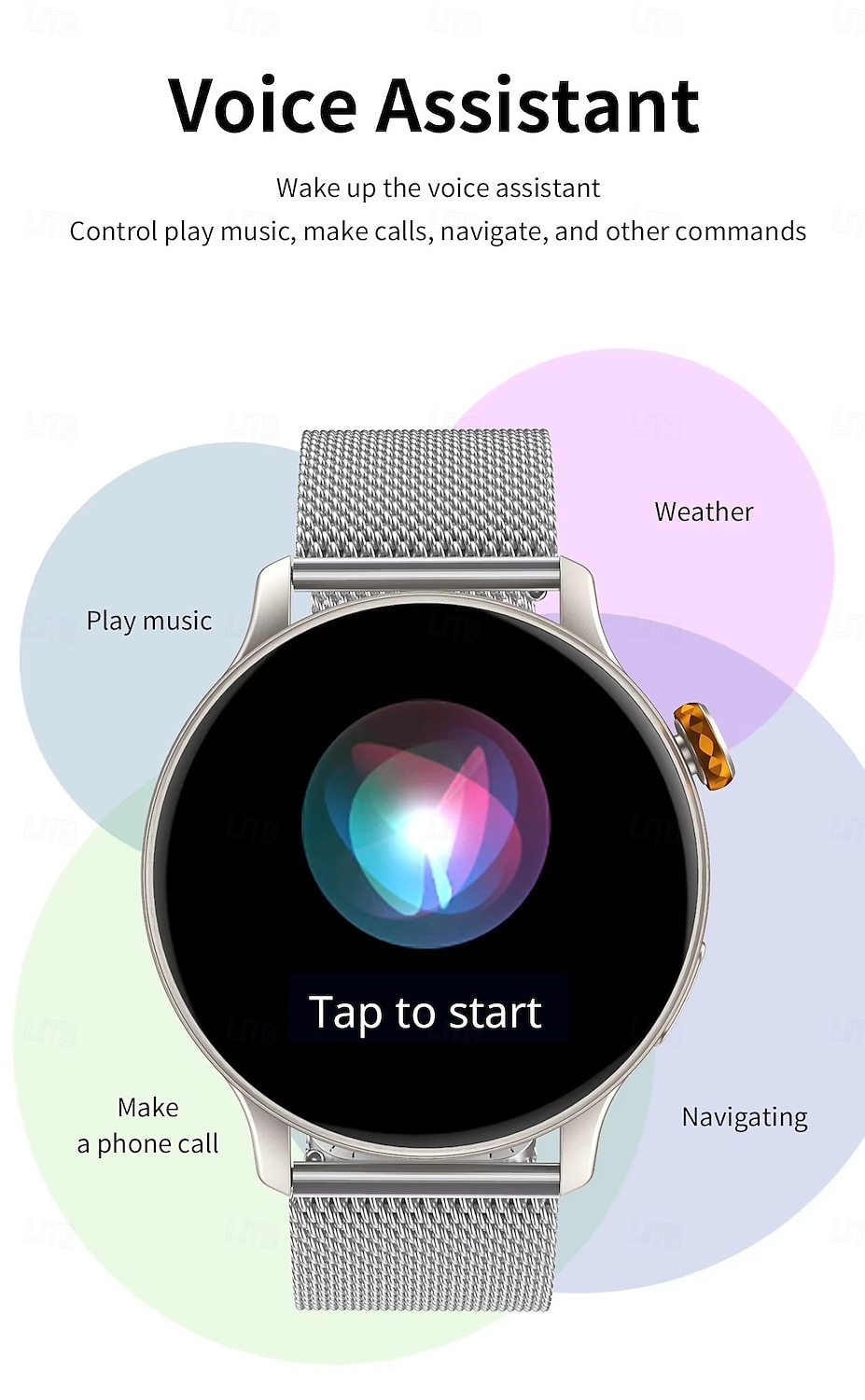 CY26 Smart Watch with Large AMOLED Screen HD Bluetooth Calling & Voice Assistant – Fitness Tracker for Men & Women 2025 - $54.99 –P12