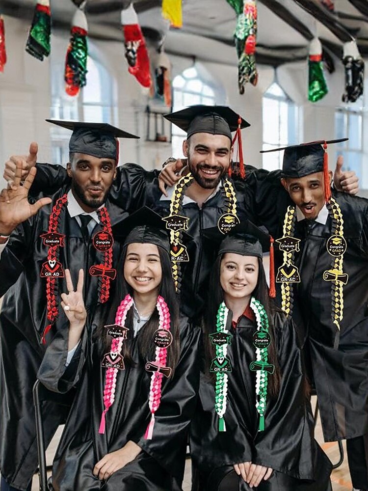 2025 gevlochten erekoord met afstudeerbedels – veelkleurige ceremonieketting voor middelbare scholieren en studenten 2025 - $14.99 –P1