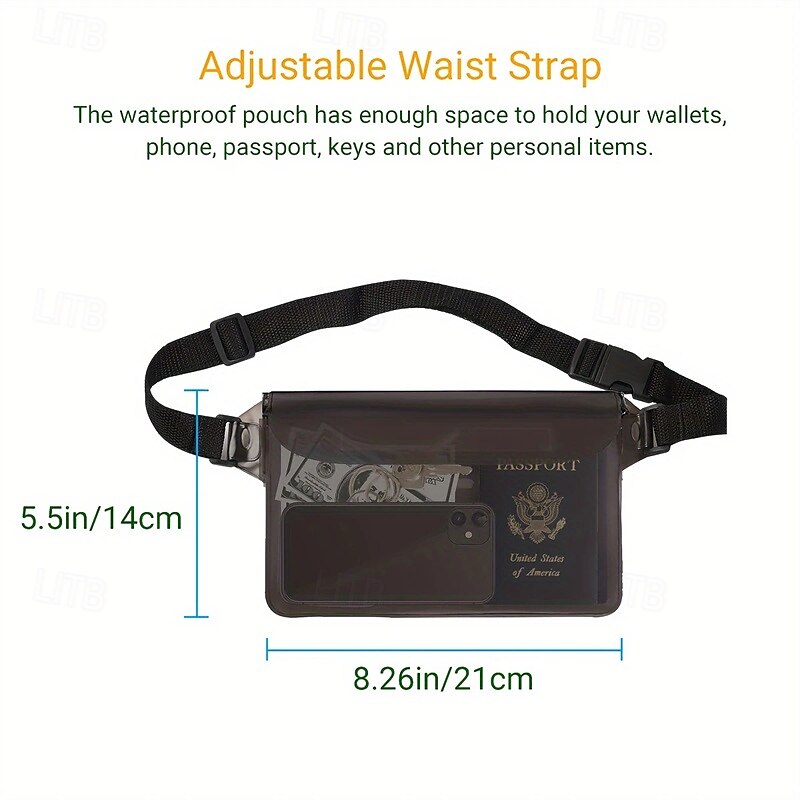 Stay Dry And Comfortable Waterproof Pouch With Adjustable Waistband For Swimming Diving Boating Fishing And The Beach 2025 - $11.49 –P7