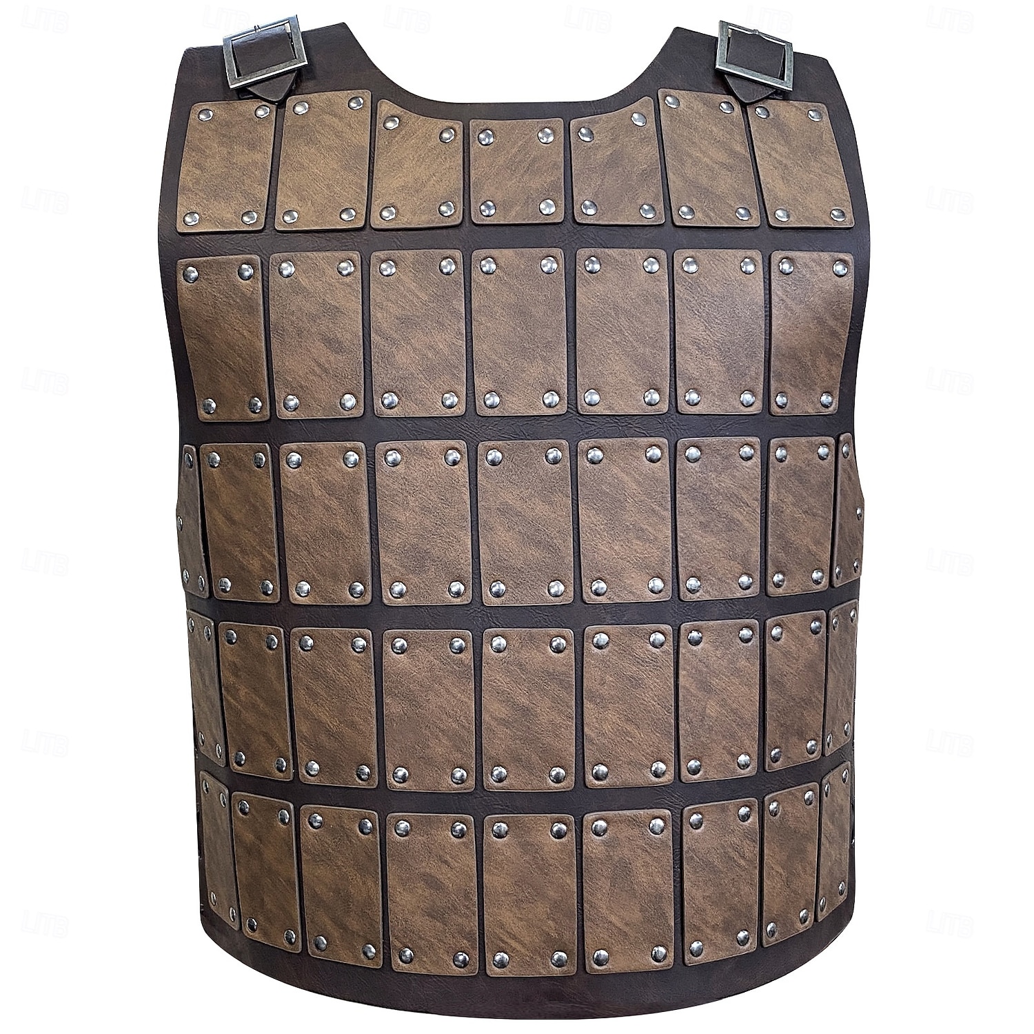 Retro Středověké Renesanční Zbraně a výzbroj Maškarní Hrudník Válečník Viking Shieldmaiden Cvočky Pevná barva Maškarní kostým Pánské Viking předvečer Všech svatých Karneval Plesová maškaráda Výkon 2026 - $77.99 –P1