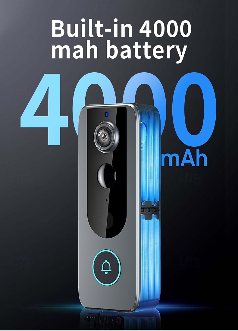 2025年 m20ワイヤレスビデオドアホン 1080p HD 1対1インターホン ディンドンドアベル アプリコントロール付き 2.4GHz 画面なし  コレクション – $47.99 –P10