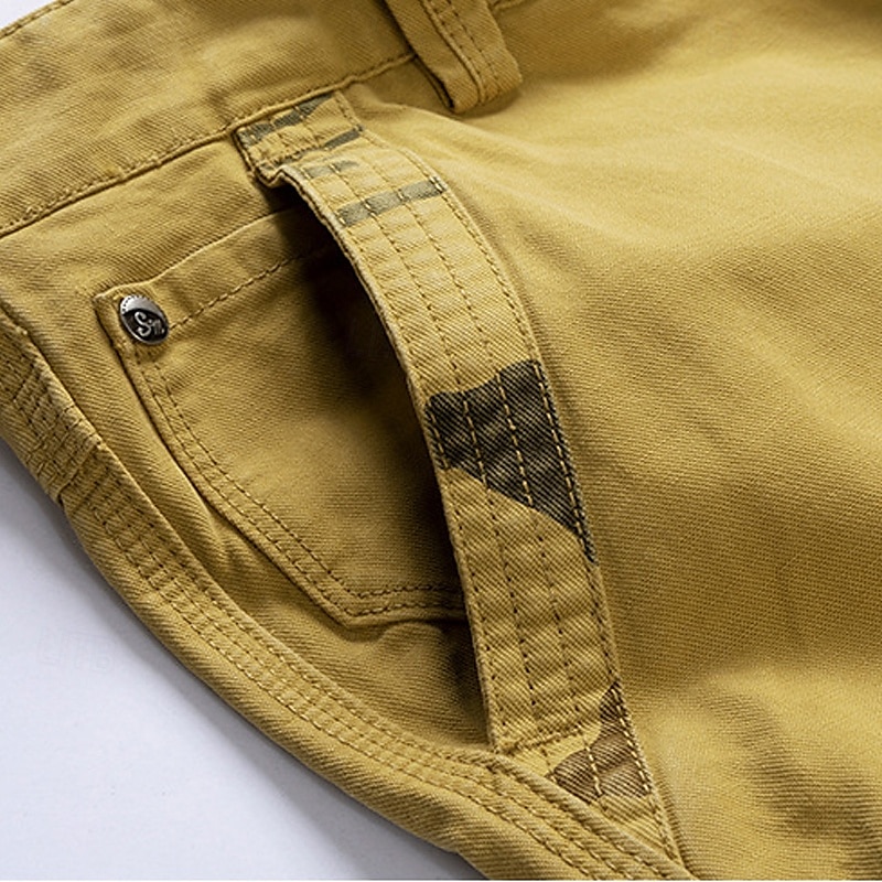 Herren Cargo-Shorts Shorts mit Camouflage-Muster Shorts Sommershorts Reißverschluss Mehrere Taschen Klappentasche Einfach Tarnung Komfort tragbar Knielang Outdoor Sport Täglich Mode Lässig Wein Blau 2025 - $34.99 –P6