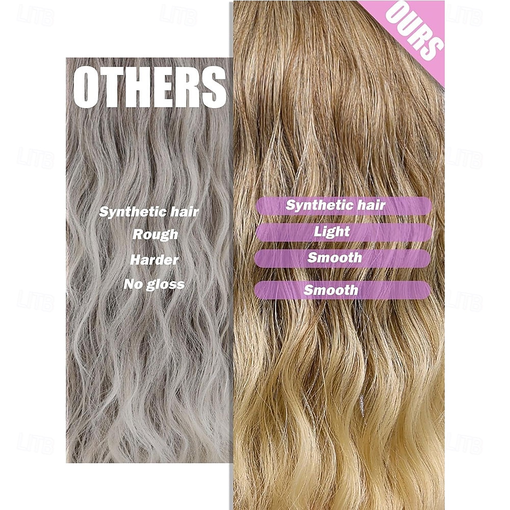 2026年 ボブカーリーウィッグ、フリンジ付き、女性用ショート合成ウェーブウィッグ、ハニーブロンドカラー  コレクション – $25.99 –P6