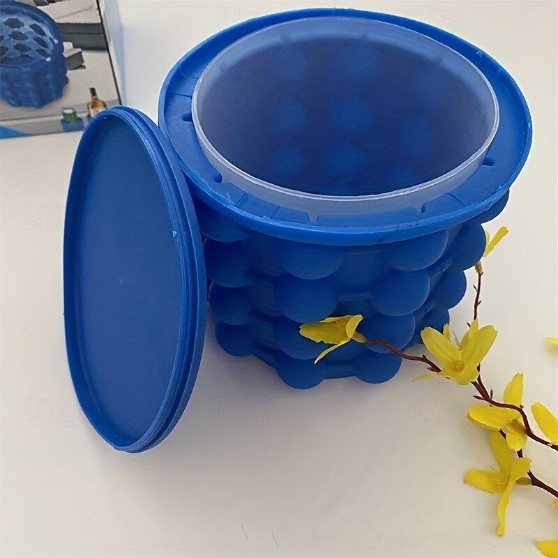 1pc, Plastic Ice Bucket, Quick Cold Preservation Ice Maker, Ice Making Wine Containers, Size Ice Bucket Circular Ice Maker, Commercial Ice Maker, Summer Essential 2025 - $9.99 –P3