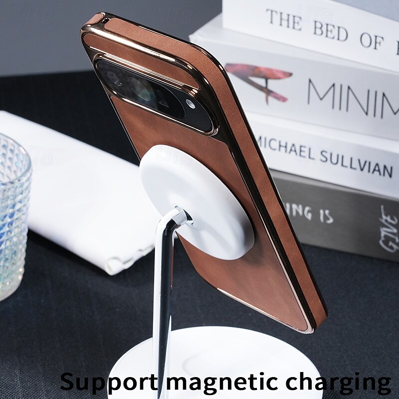 Phone Case for Google Pixel 9 Pro/XL, Pixel 8 Pro, Pixel 8/9, Magnetic Adsorption, Wireless Charging, Shockproof Retro Leather 2025 - $20.99 –P2