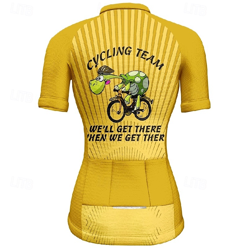 Women's Cycling Jersey Graphic Stripes Short Sleeve Bike Tee Tshirt Jersey with 3 Rear Pockets Mountain Bike MTB Quick Dry Anatomic Design Wicking Breathable Sports Pink Blue Orange Clothing Apparel 2025 - $23.99 –P10
