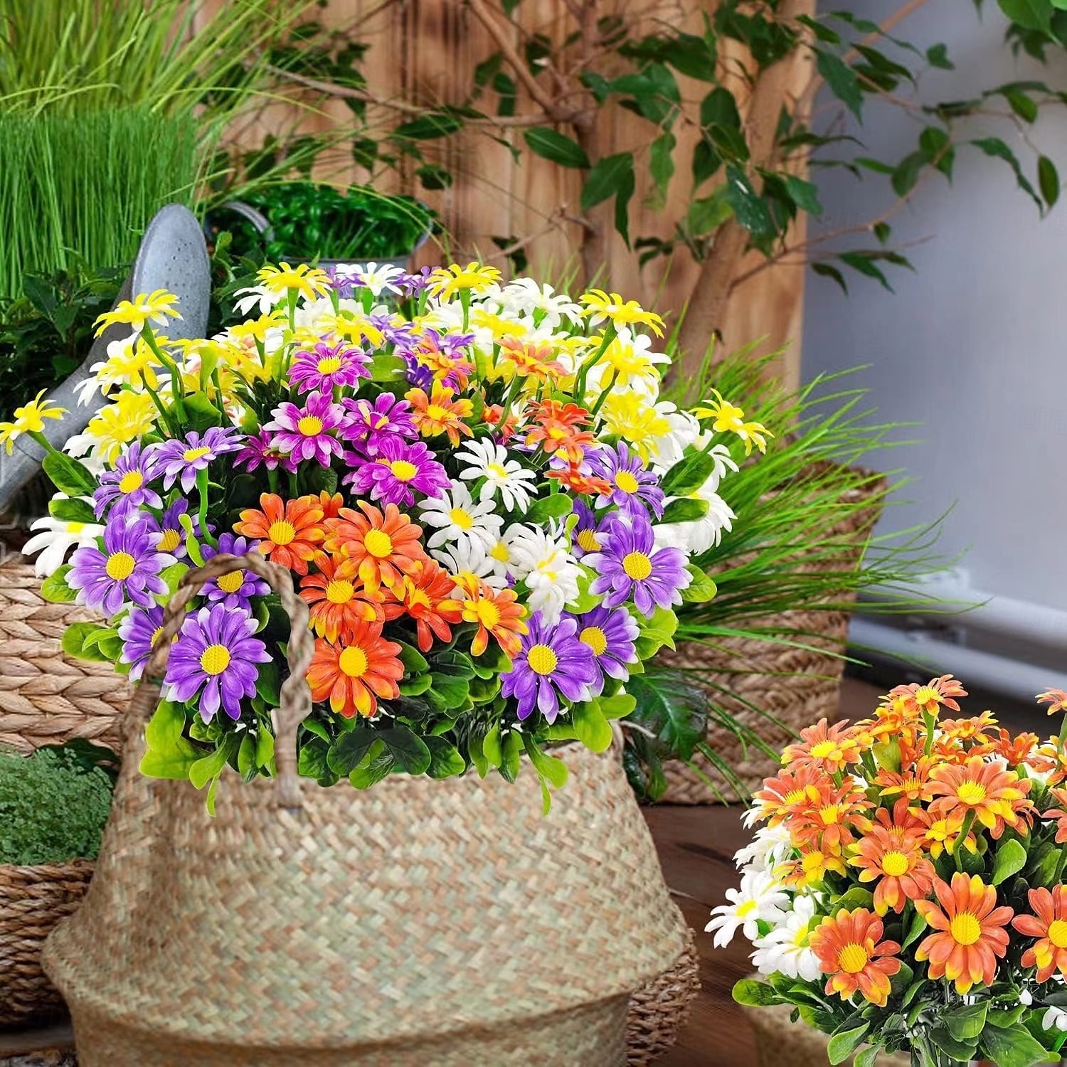 10pcs Artificial Flower Daisies Bouquet, Faux Chamomile Small Flower Bundle, Plastic Fake Flowers for Outdoor Balcony Living Room Decor, Dining Table Floral Arrangement 2025 - $13.99 –P3