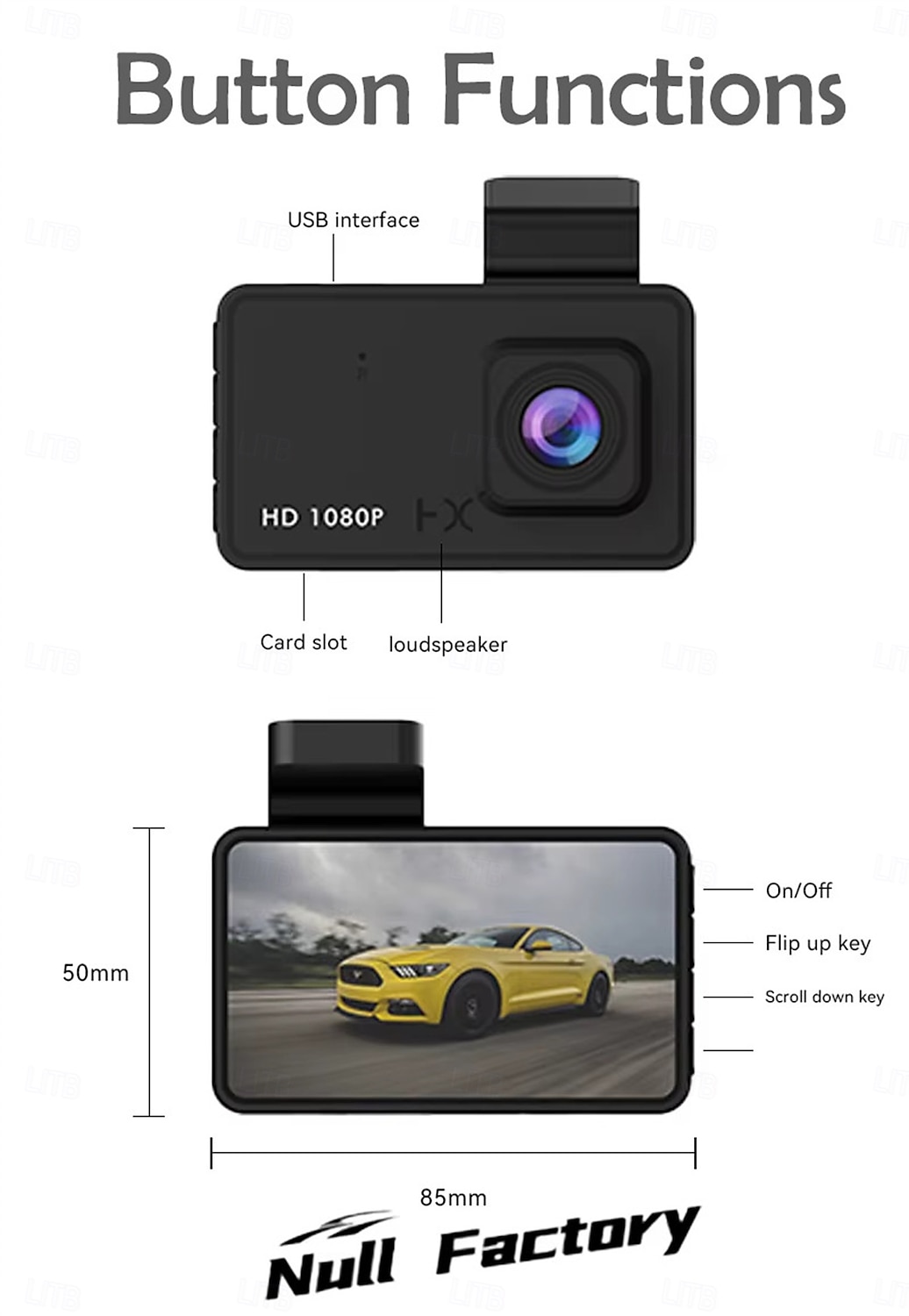 Видеорегистратор для автомобиля HD 1080p камера заднего вида видеорегистратор циклическая запись обнаружение движения ночное видение автомобильный видеорегистратор автомобильный регистратор g сенсор 2025 - CAD $45.59 –P10