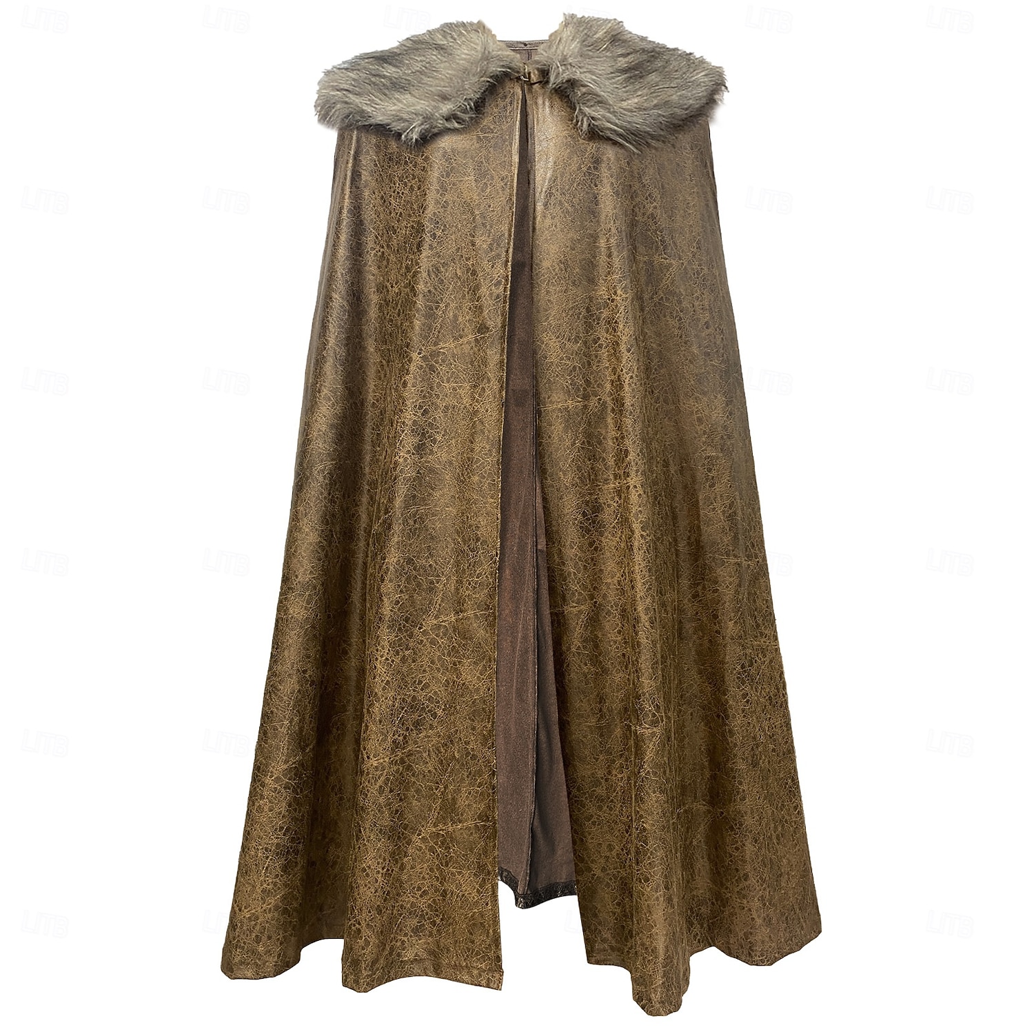 Retro Vintage Mittelalterlich Umhang Maskerade Pirat Wikinger Aristokrat Kostüm Herren Vikinger Karneval Neujahr Maskerade Veranstaltung / Fest Erwachsene Umhang Herbst Winter 2025 - $62.99 –P9
