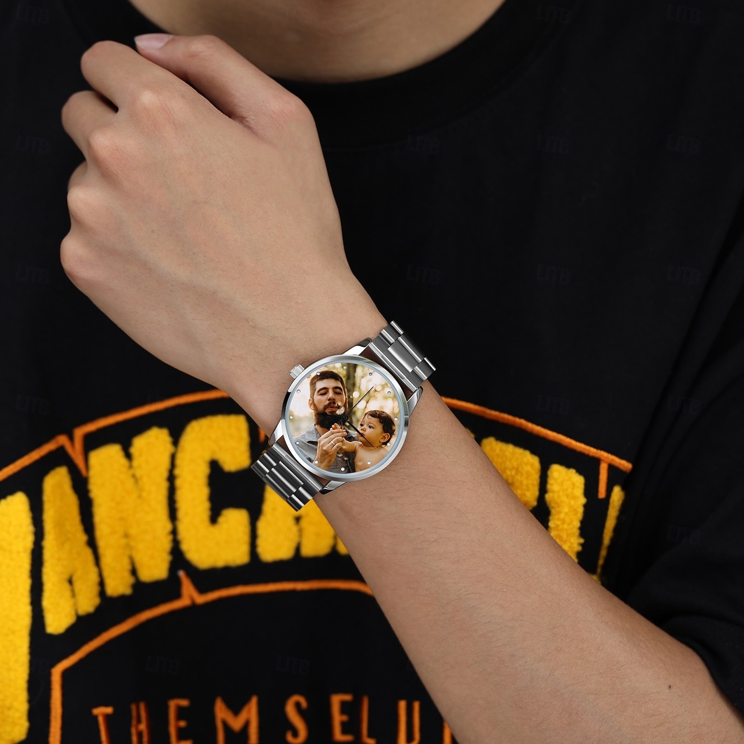 Personalized Photo Watch Custom Best Gift for Dad, Gift for Husband, Grandpa, Father, Perfect for Father’s Day, Birthday, Christmas, Anniversary 2025 - $44.99 –P4