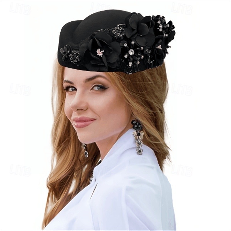 accessoire Tissu Mariage Soirée Élégant Mariage Avec Fleur Casque Couvre-chef de 2025 ? $23.99 –P4