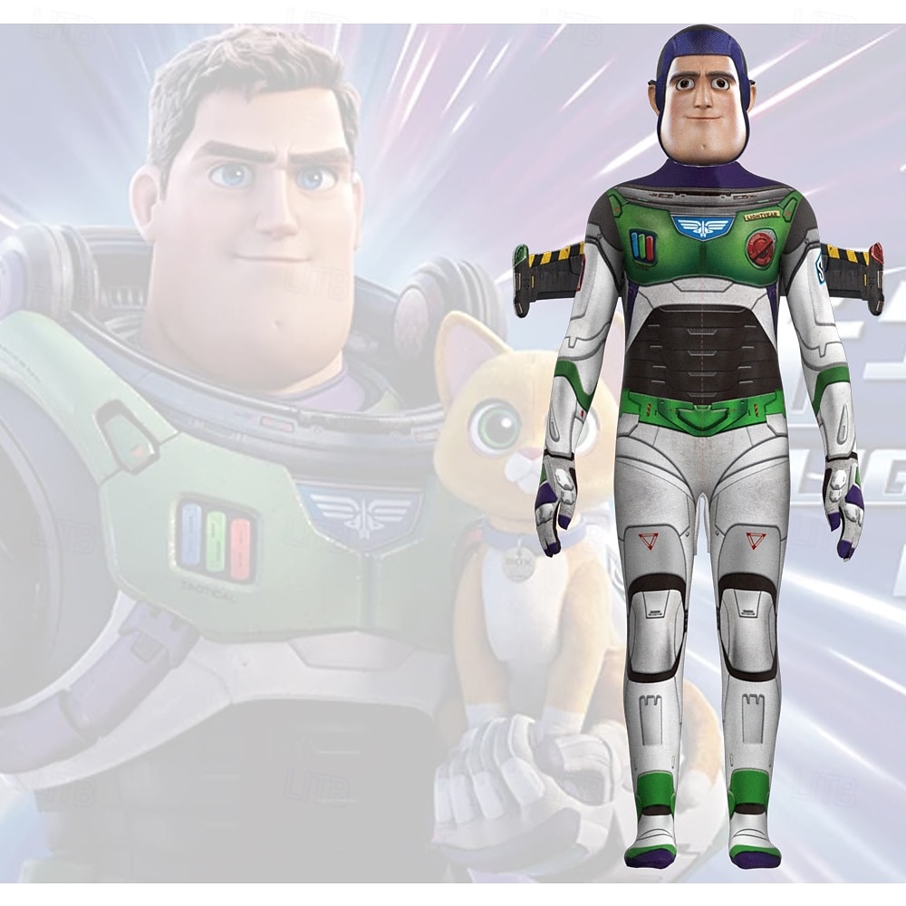 Buzz Lightyear Jumpsuit Bodysuits Onesie Costume Party Cosplay Movie Cosplay for Men's Boys Kid's Adults' Halloween Event / Party 2025 - $41.99 –P2