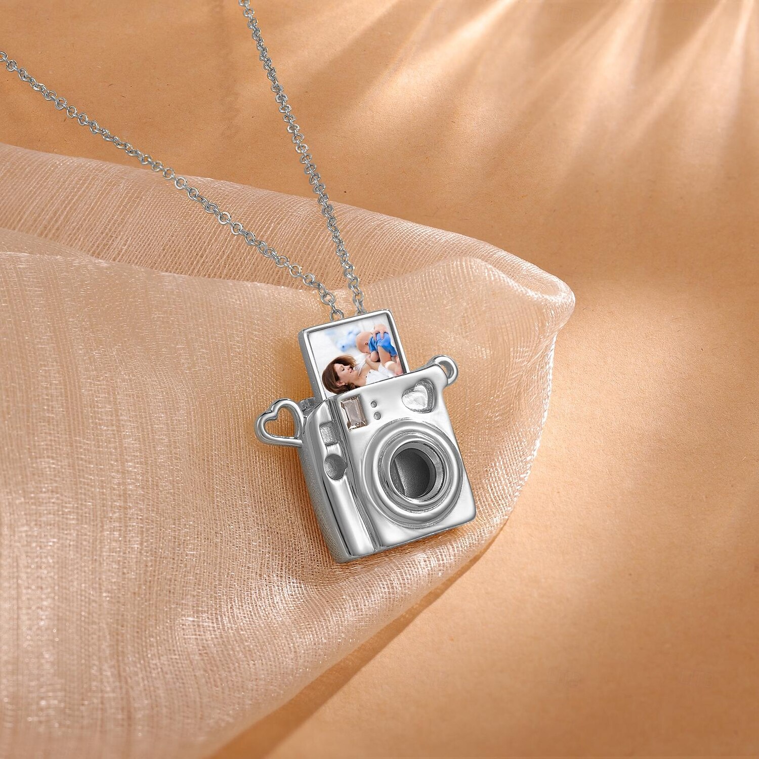 personalizovaný náhrdelník s fotoaparátem, nejlepší dárek na míru pro ni, jedinečné personalizované šperky pro maminku, manželku nebo přítelkyni – ideální na Den matek, Valentýna, Vánoce, 2025 - $26.99 –P5