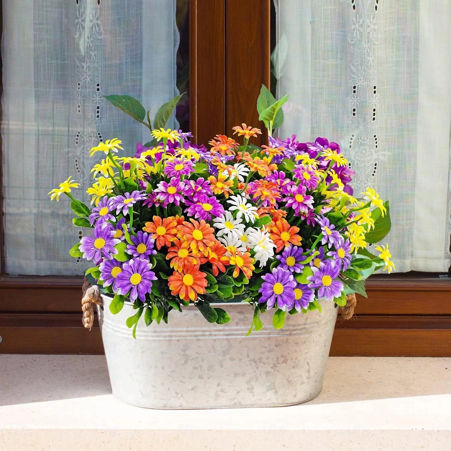 10pcs Artificial Flower Daisies Bouquet, Faux Chamomile Small Flower Bundle, Plastic Fake Flowers for Outdoor Balcony Living Room Decor, Dining Table Floral Arrangement 2025 - $13.99 –P5