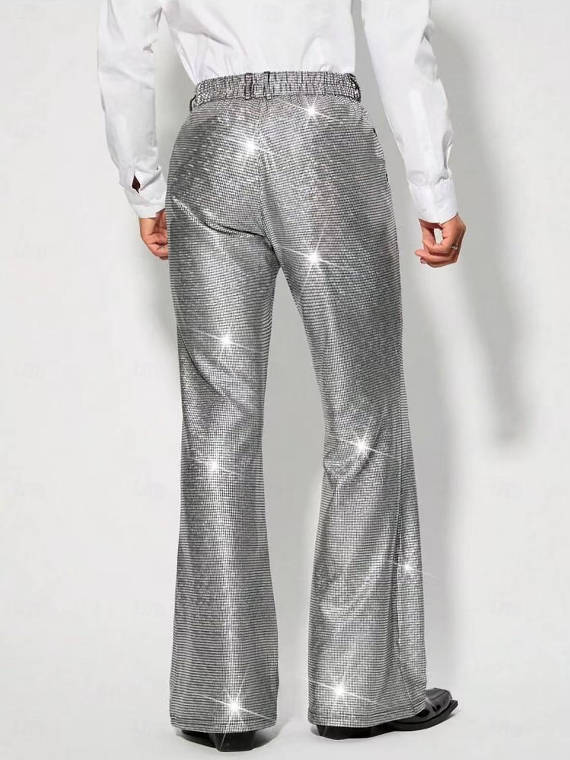 Retrò Vintage Anni '70 Anni '80 Pantaloni a zampa d'elefante Disco Vernice in lattice lucido Metallico Paillettes Per uomo Halloween Carnevale Parata dell'Orgoglio Mese dell'orgoglio Adulti Pantaloni del 2025 a $32.99 –P5
