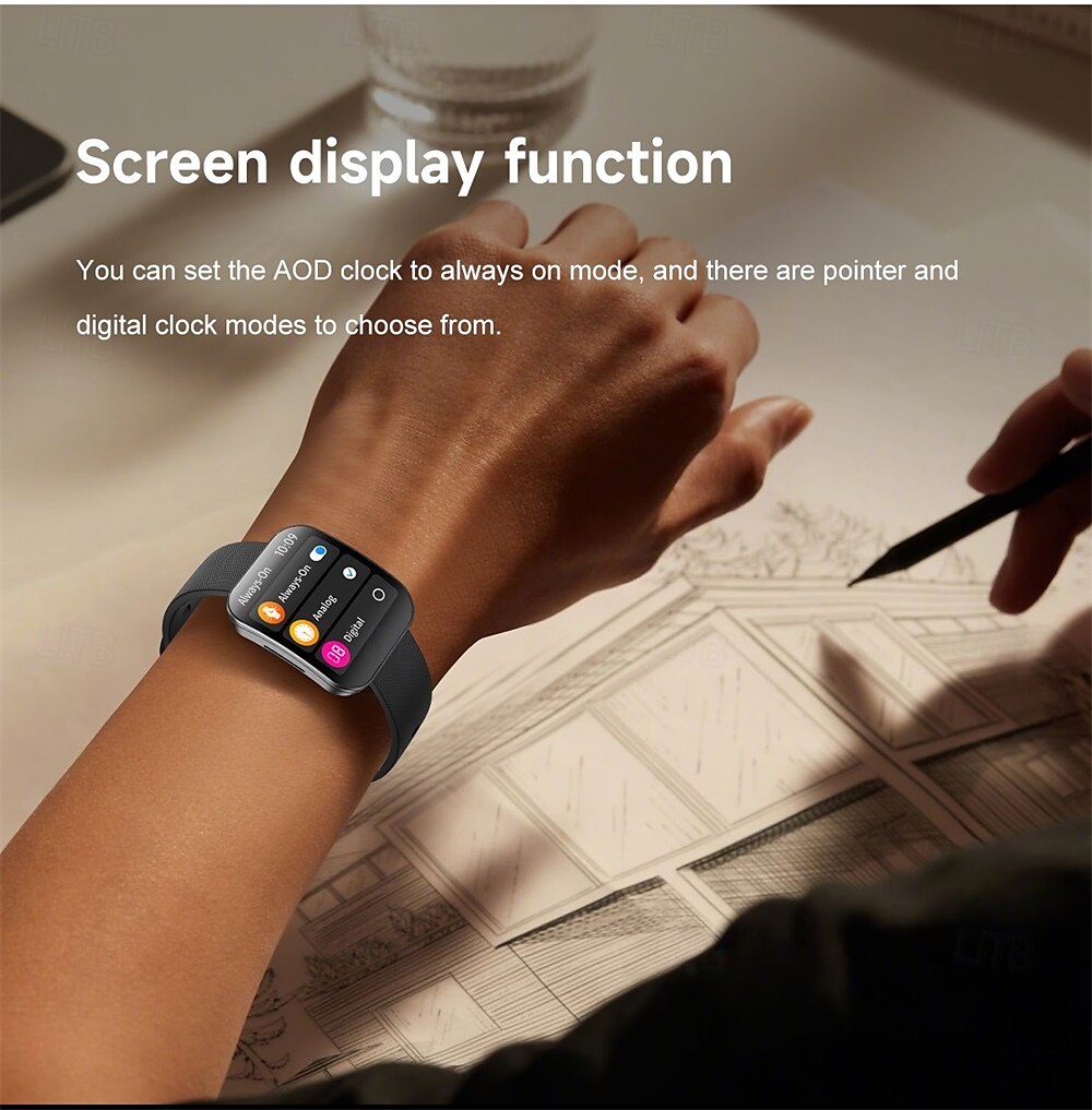 696 U17 Smart Watch 1.85" Fitness Watch Bluetooth Pedometer Call Sleep Reminder IPX0 Waterproof Compatible with iOS Android 40mm Case 2025 - $56.99 –P12