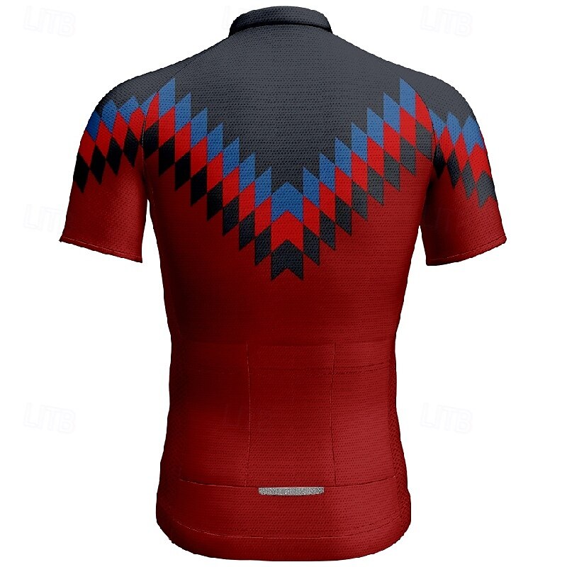 Pánské Cyklodres Krátký rukáv Kolo Tričko Dres se 3 zadními kapsami Horská cyklistika Prodyšné Rychleschnoucí Anatomický design Odvod Žlutá Červená Modrá Sportovní Oblečení 2025 - $25.99 –P10