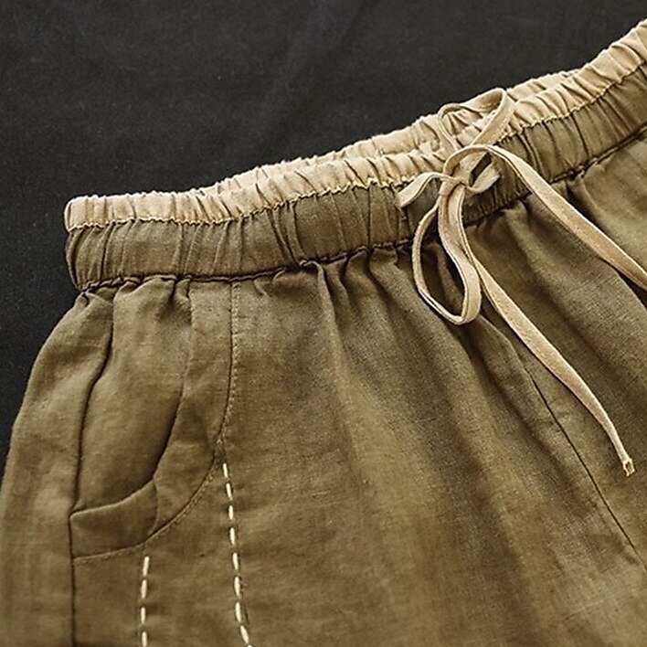 Retro Vintage Mittelalterlich Renaissance Knöchellänge Hose Einfarbig Damen Urlaub Alltagstauglich Erwachsene Hose Frühling & Sommer 2025 - $43.99 –P4
