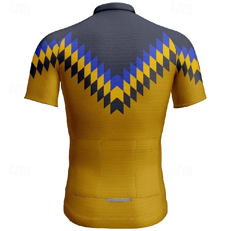 Pánské Cyklodres Krátký rukáv Kolo Tričko Dres se 3 zadními kapsami Horská cyklistika Prodyšné Rychleschnoucí Anatomický design Odvod Žlutá Červená Modrá Sportovní Oblečení 2025 - $25.99 –P14