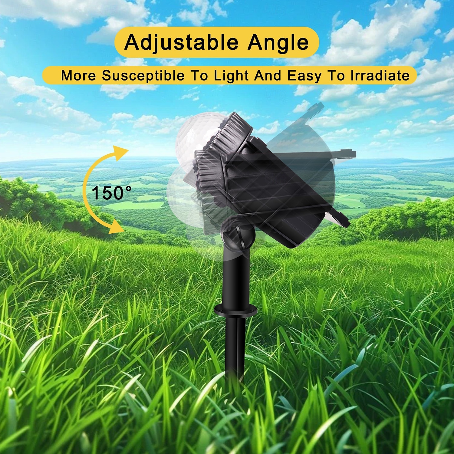 1 Pc Outdoor Solar Spotlight RGB Lawn Projection Light Courtyard Garden Road Wall Tree Under Lighting Decorative Light 2025 - $13.49 –P10