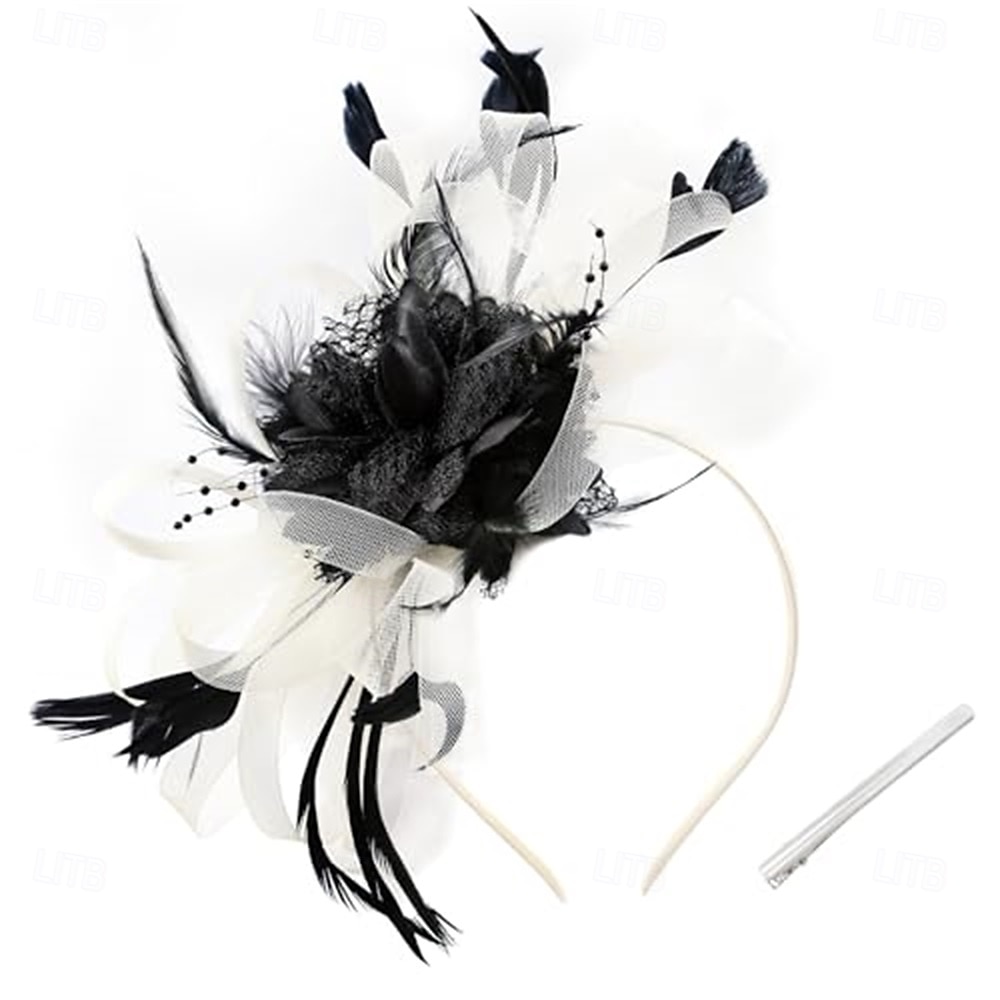 Elegante Derby Copricapo affascinante Gentildonna Costume Per donna Carnevale Feste Derby Ricevimento di matrimonio Adulti Fascinator Primavera & Estate del 2026 a $52.99 –P4