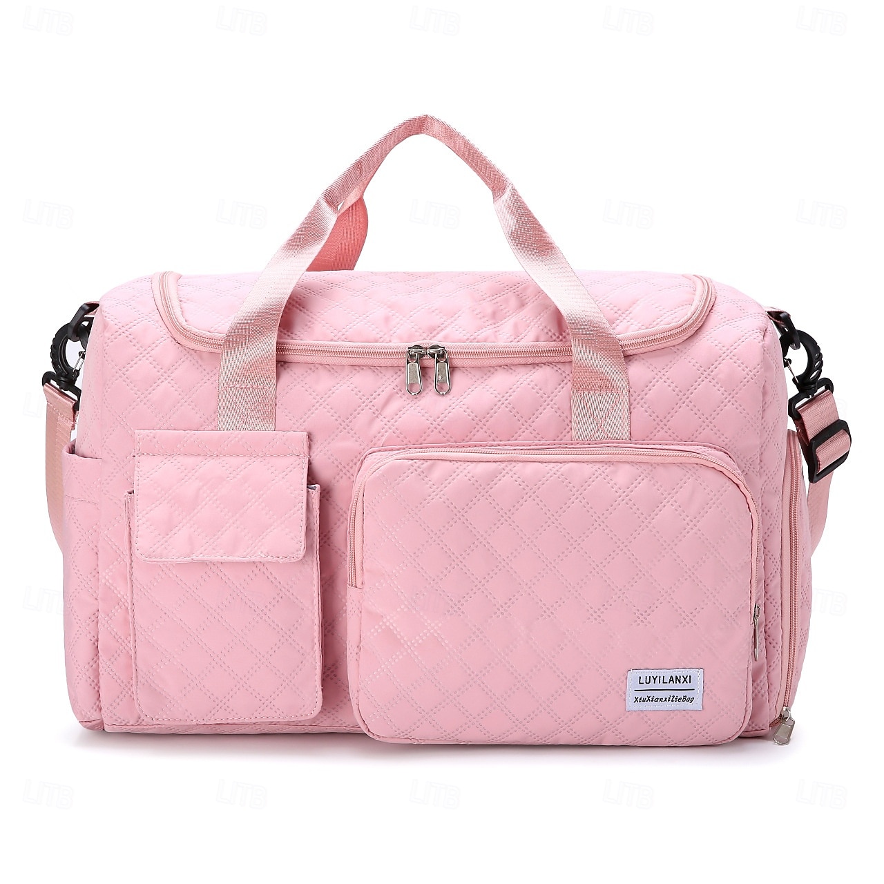 Sac de voyage week-end avec compartiment à chaussures, fourre-tout en tissu Oxford grande capacité avec fermeture éclair, sac à bandoulière matelassé pour ranger les vêtements, bagage de sport de nuit de 2026 ? $22.99 –P9