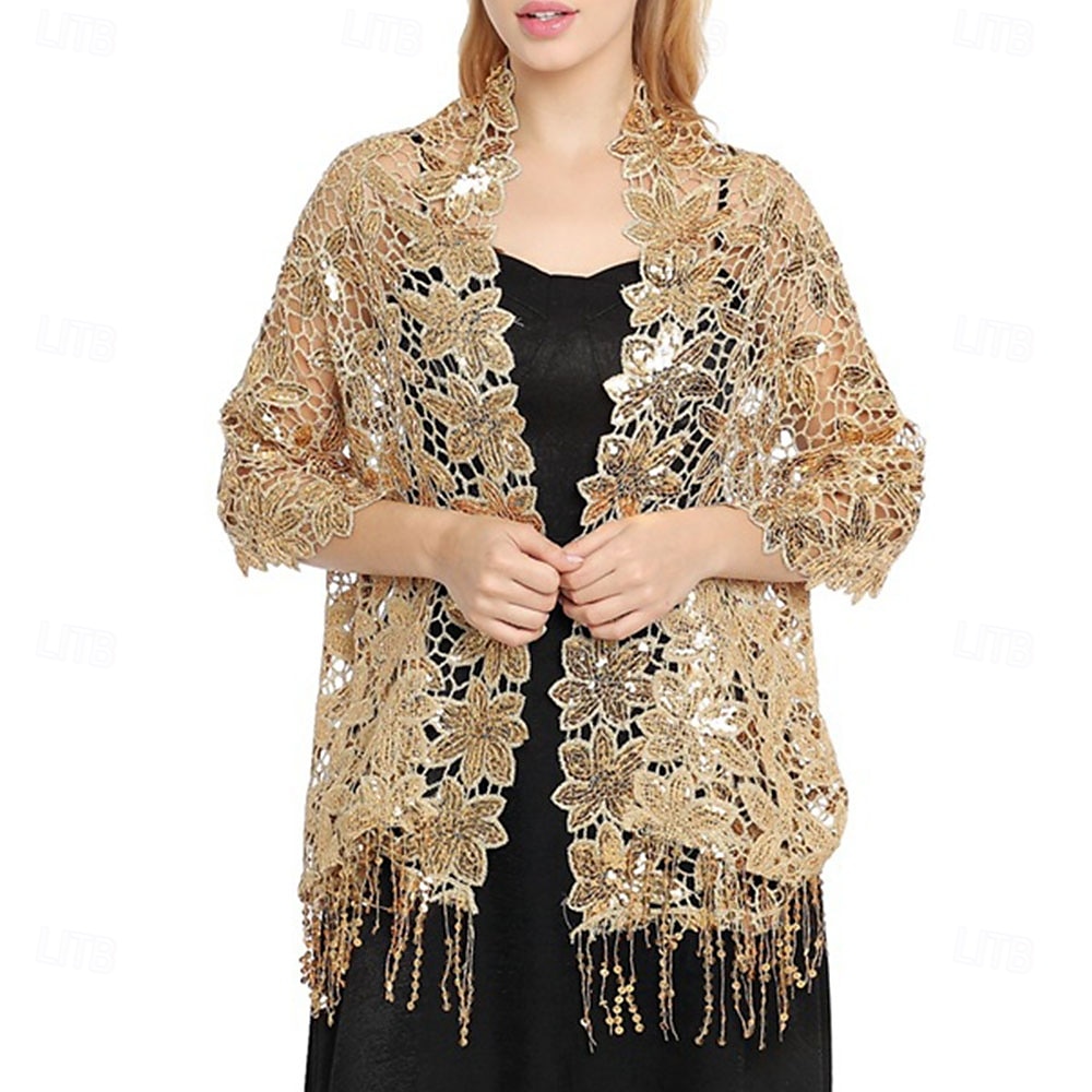 Dames Wikkel Elegante Zon Bescherming Mouwloos Kant Bruiloft Wikkels Met Effen Kleur Voor Bruiloft Zomer 2025 - $26.99 –P1