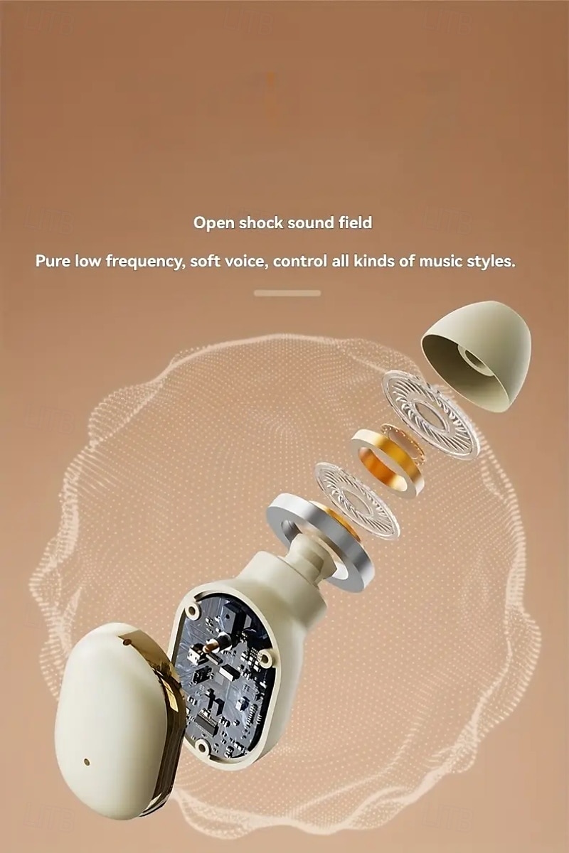 Echte Draadloze Koptelefoon TWS Oordopjes In Ear Bluetooth 5.3 Ergonomisch Ontwerp met Oplaaddoos LED Vermogensweergave voor Reizen Fietsen Reis 2025 - $25.99 –P2