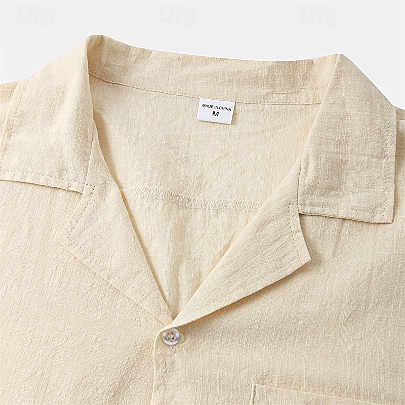 Per uomo Camicia Camicia casual Camicia con Bottoni Semplice Vacanza Streetwear Nero Bianco Giallo Blu marino scuro Manica Corta Bavero Estate Abbigliamento Bottonato del 2025 a $20.99 –P3